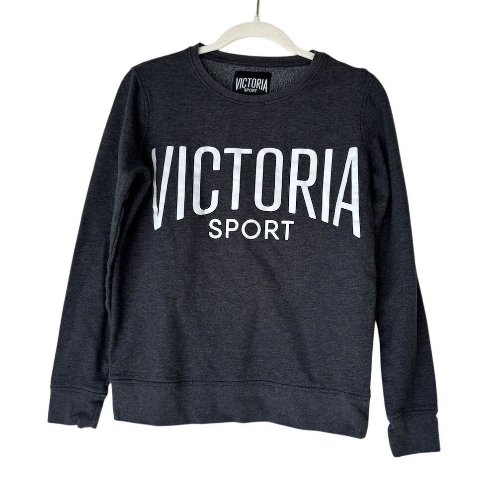 Victoria's Secret Women's XS Black Crewneck Sweatshirt Long Sleeve Casual